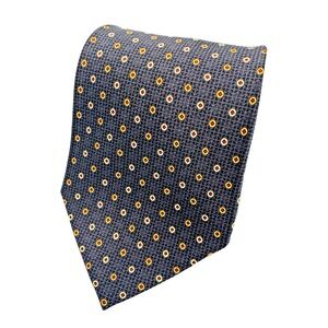 Don Loper Beverly Hills‎ 100% Silk Men's Tie Polka Dot Black/Gray - 59" x 4"